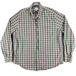 J Crew Secret Wash Shirting Organic Cotton Sz XL Preppy Academia Business Casual